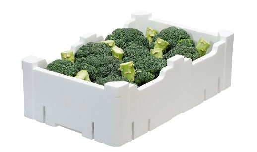 Caja de brócoli en EPS