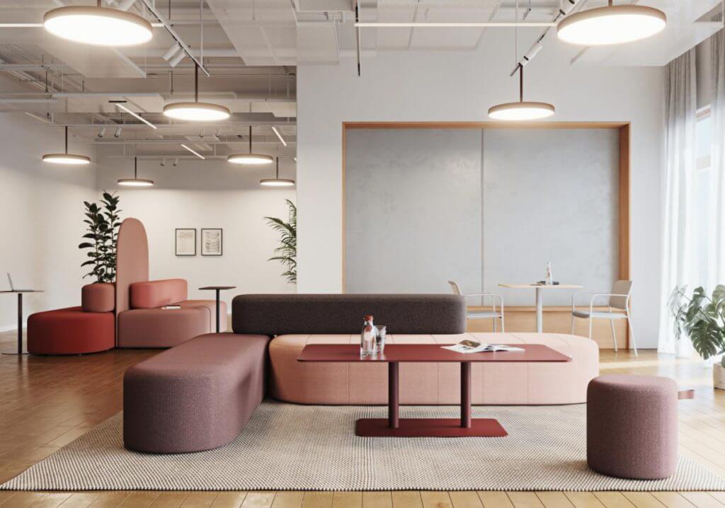 mobiliario modular de oficina, colección Profim de Flokk