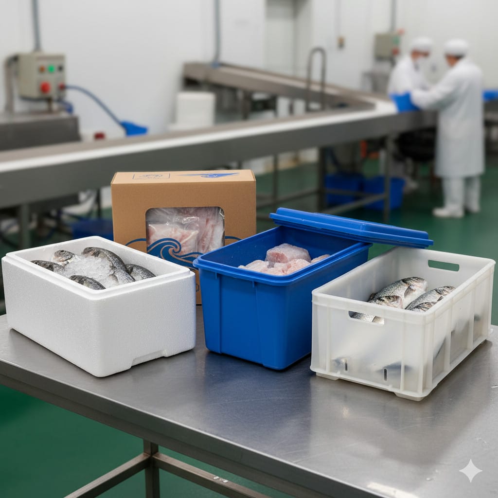 Analizamos diversos materiales y cómo actúan como envases para pescado