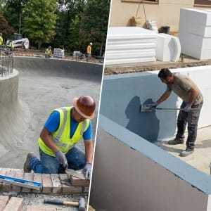 Piscina de obra vs piscina de bloques de EPS