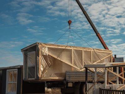 Casa prefabricada madera montaje