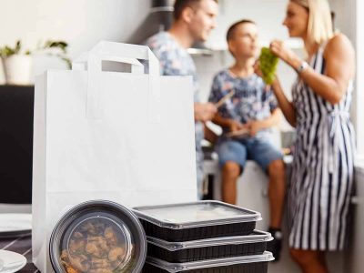Comida a domicilio Cajas para llevar comidas a domicilio