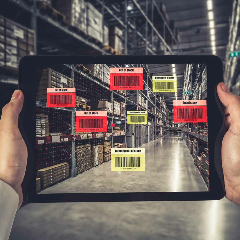 Almacen logistico con envases inteligentes